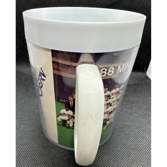 Vtg MLB 1988 Minnesota Twins Baseball Coffee Mug Gatorade ThermoServ. Usa Made - Picture 4 of 6